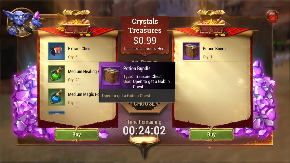 New sales system offered players choice and detailed buying information