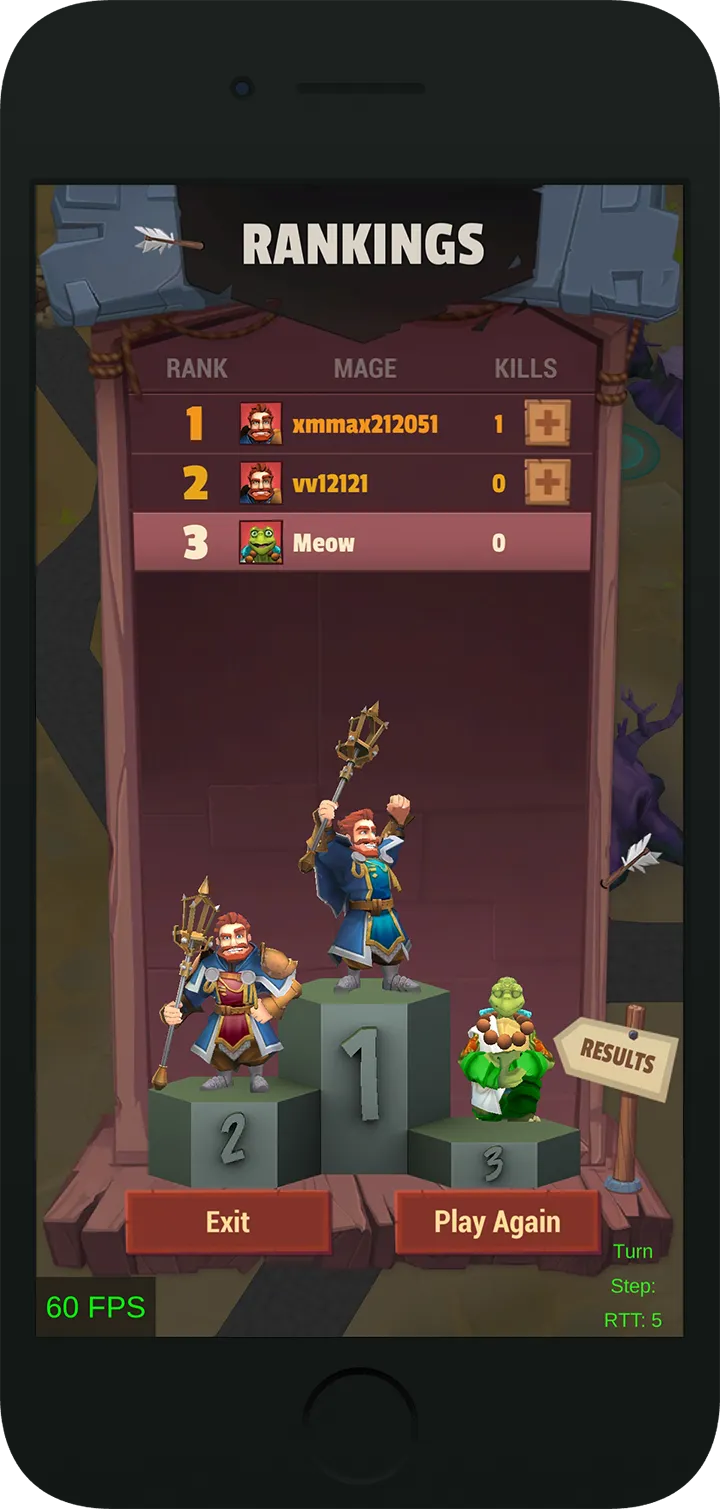 End-of-match rankings