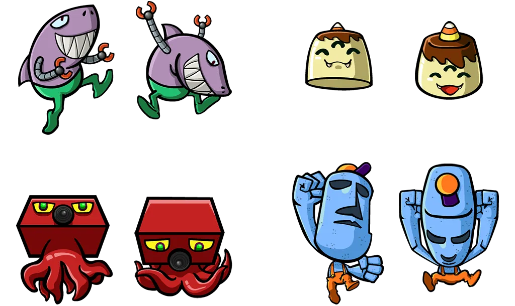 Monster game sprites