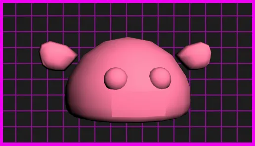 3D model of a baby monster