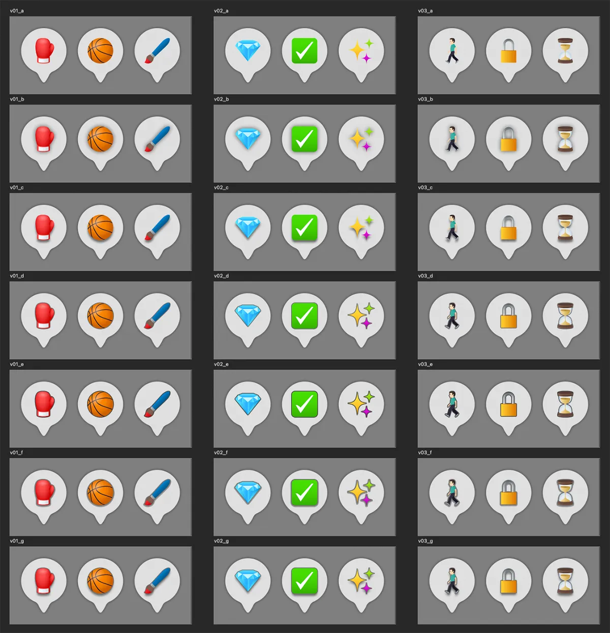 POI icon concepts